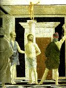 Piero della Francesca the flagellation, detail oil painting artist